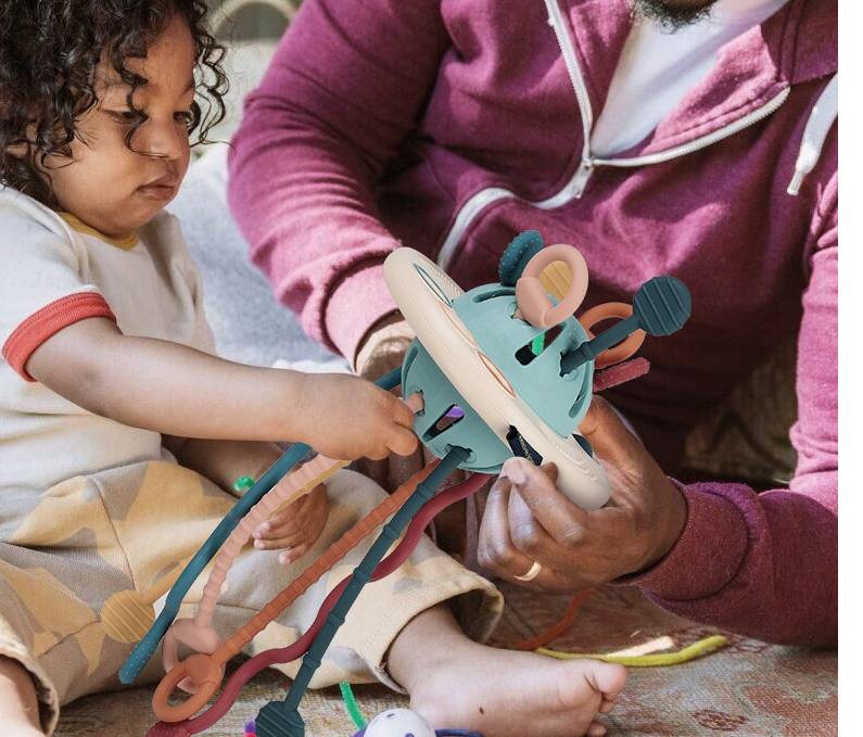 Montessori-Spielzeug zur sensorischen Entwicklung aus weichem Silikon für Babys