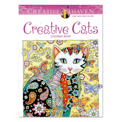 Kreatives Doodle-Malbuch „Calm Cat“.