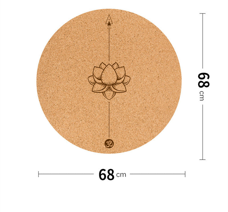 Meditations-Yogamatte auf Naturkorkbasis